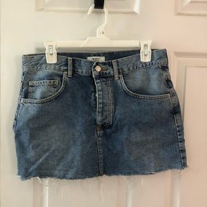 Denim mini skirt